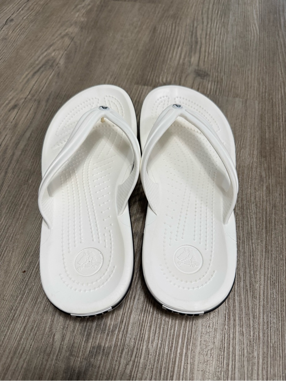 Crocs crocband thong flip flops Women’s 9/ Men’s 7 excellent condition - Picture 4 of 7